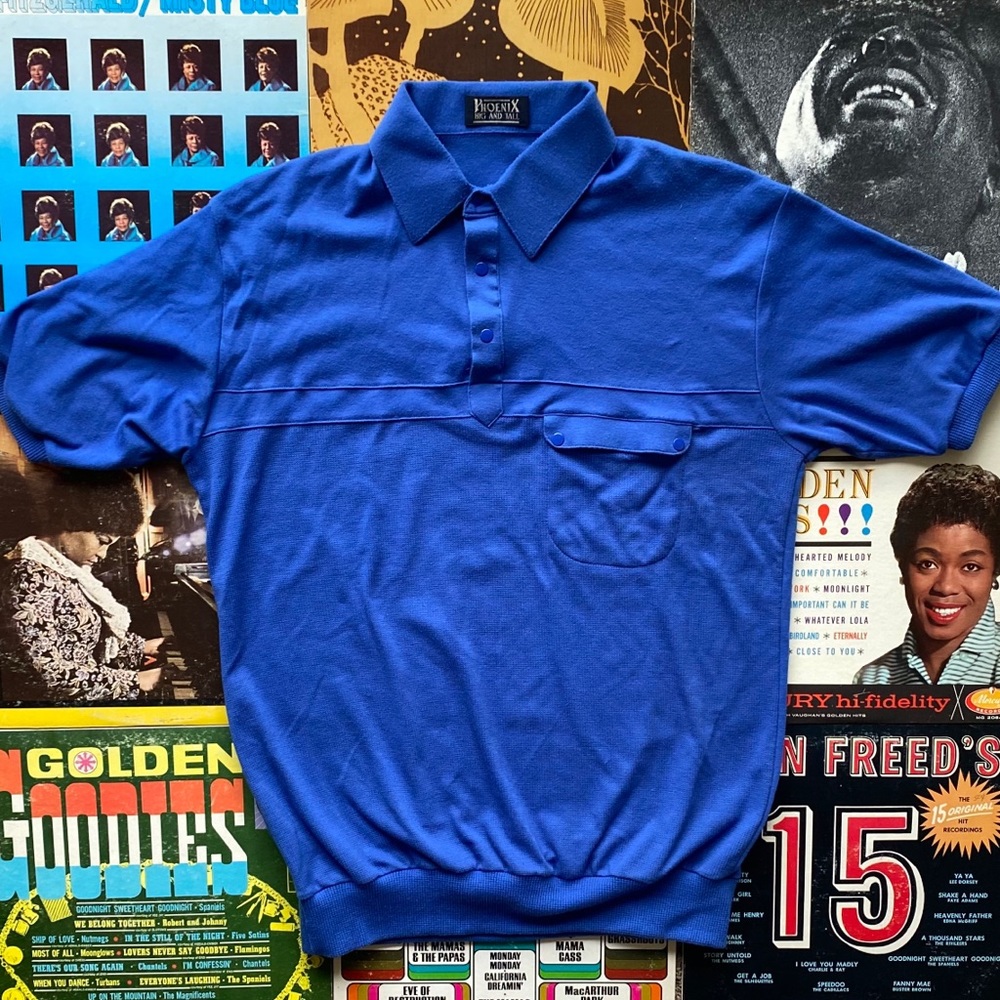 Vintage Blue Collared Shirt